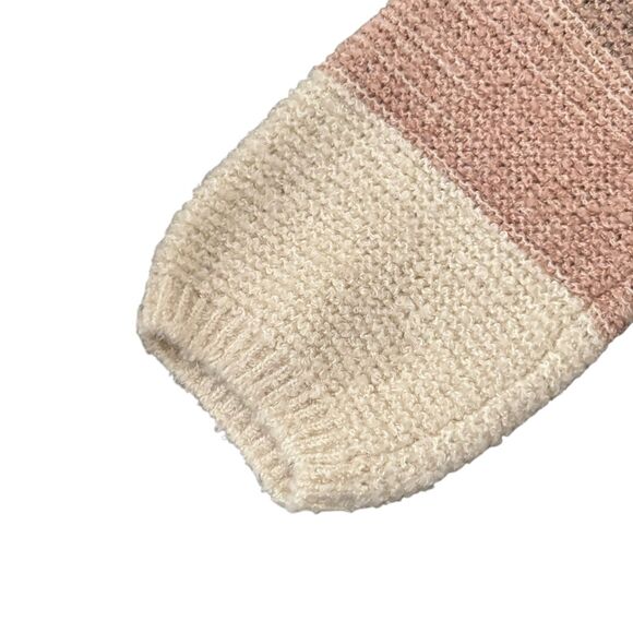 Knox Rose Sweater Womens XL Striped Pullover Knit Soft Cozy V Neck Casual Boho - Picture 7 of 13